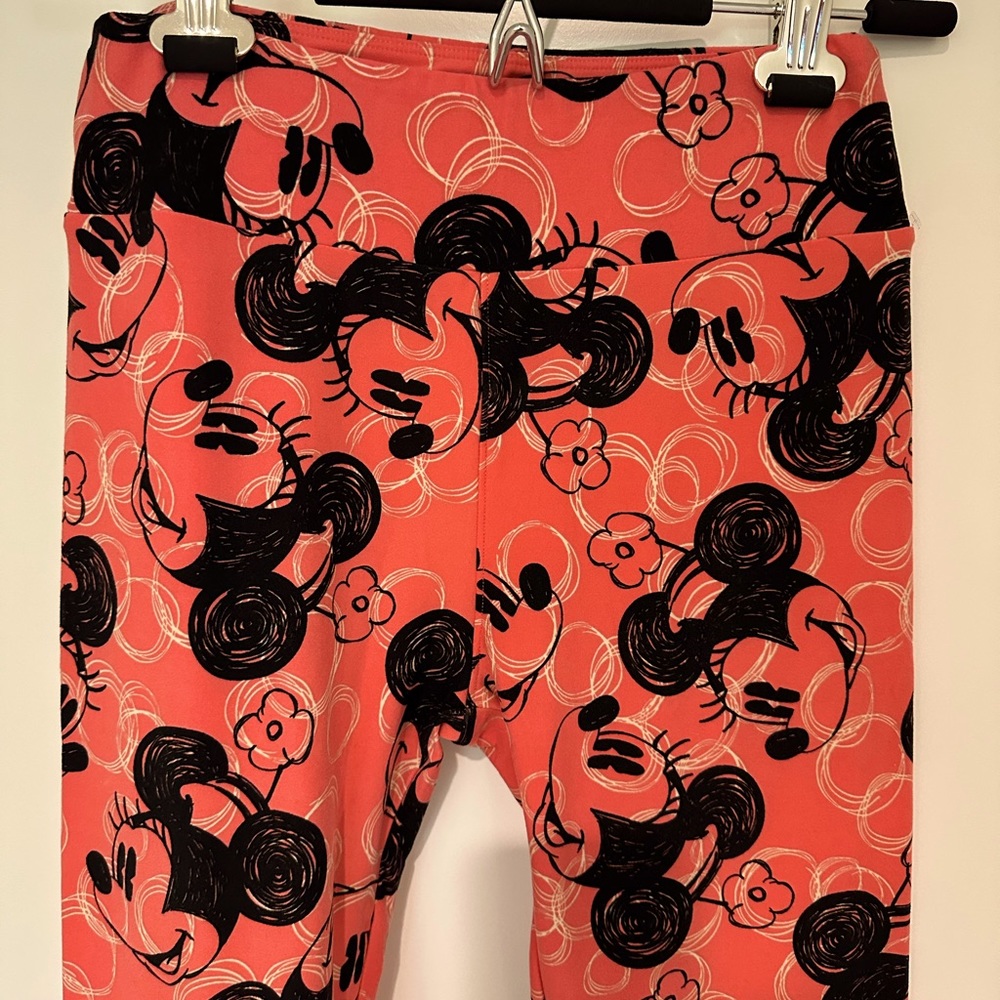 NWOT Mickey Mouse Leggings - orange/peach color - one size